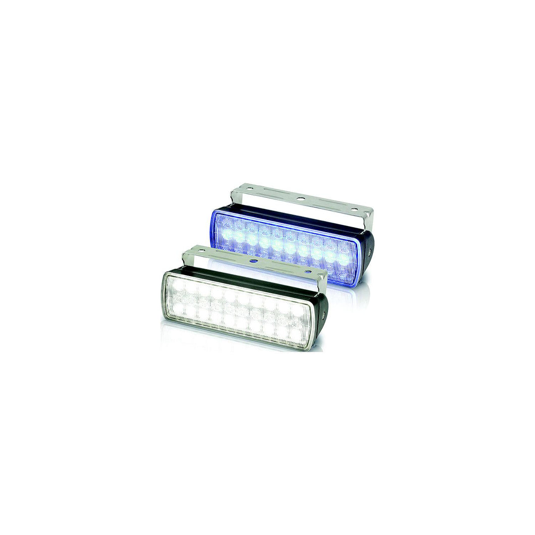 Hella Sea Hawk XL Dual Color LED Floodlight, Black Housing, Blue/White Lights -Modern Boat Sales & Service