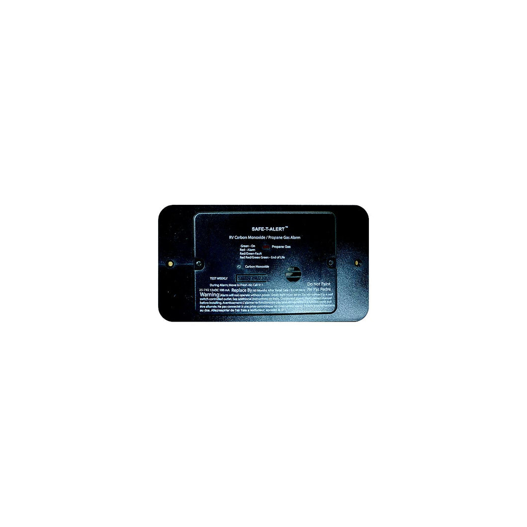 Safe-T-Alert 25742BLTR 25 Series - Dual Propane/LP And Carbon Monoxide Alarm w/Trim Ring, Black -Modern Boat Sales & Service