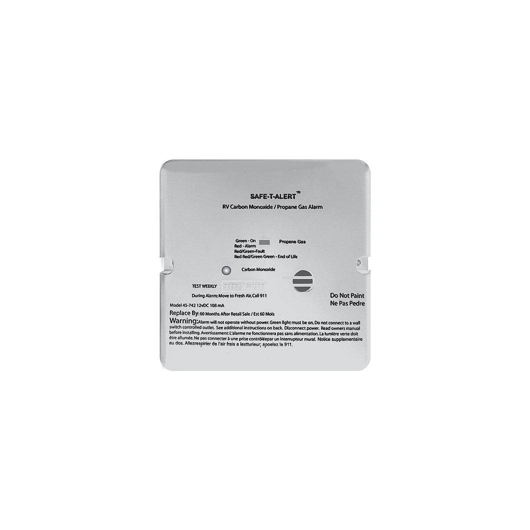 Safe t Alert 45 Series - Dual Carbon Monoxide / Propane Alarm, White -Modern Boat Sales & Service