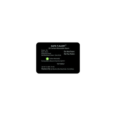 Safe-T-Alert 62541BL 62 Series Surface Mount Carbon Monoxide Alarm, Black -Modern Boat Sales & Service