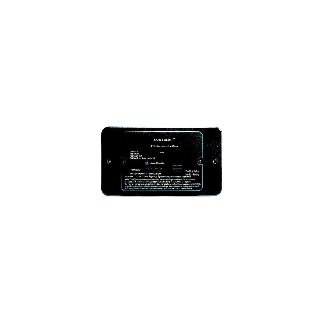 Safe-T-Alert 62542BLTR 62 Series Surface Mount Carbon Monoxide Alarm, Black with trim ring -Modern Boat Sales & Service