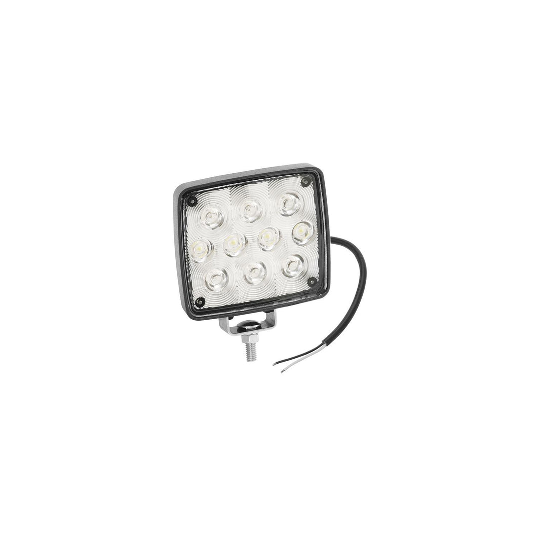 Wesbar White LED Exterior Work Lamp, 10 Diode, Round, Bracket Mt. -Modern Boat Sales & Service