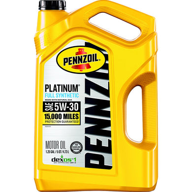 Pennzoil 550046126 Platinum Full synthetic , 5W-30, 5 Quart -Modern Boat Sales & Service