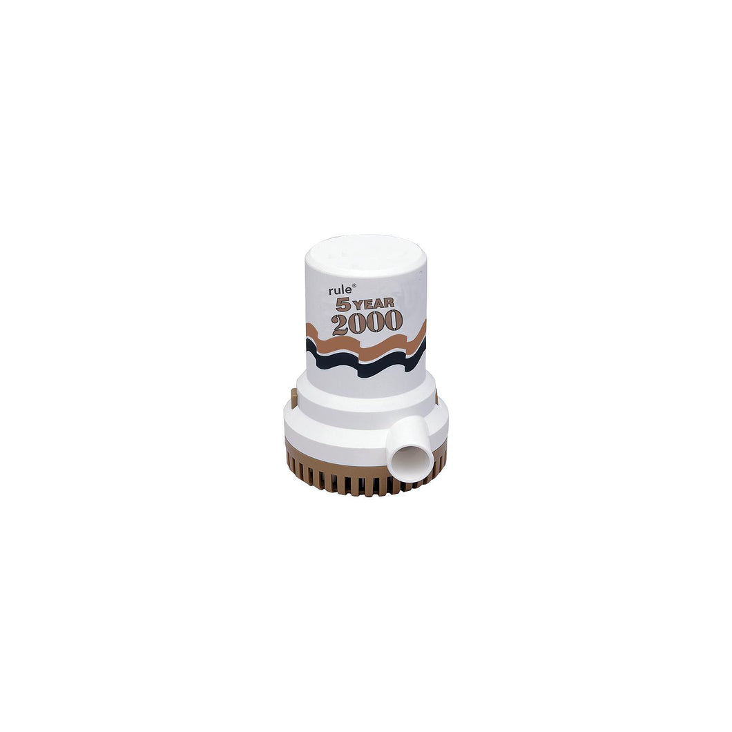 Rule 09 Gold Series 2000 GPH High Capacity Bilge Pump, 12V -Modern Boat Sales & Service
