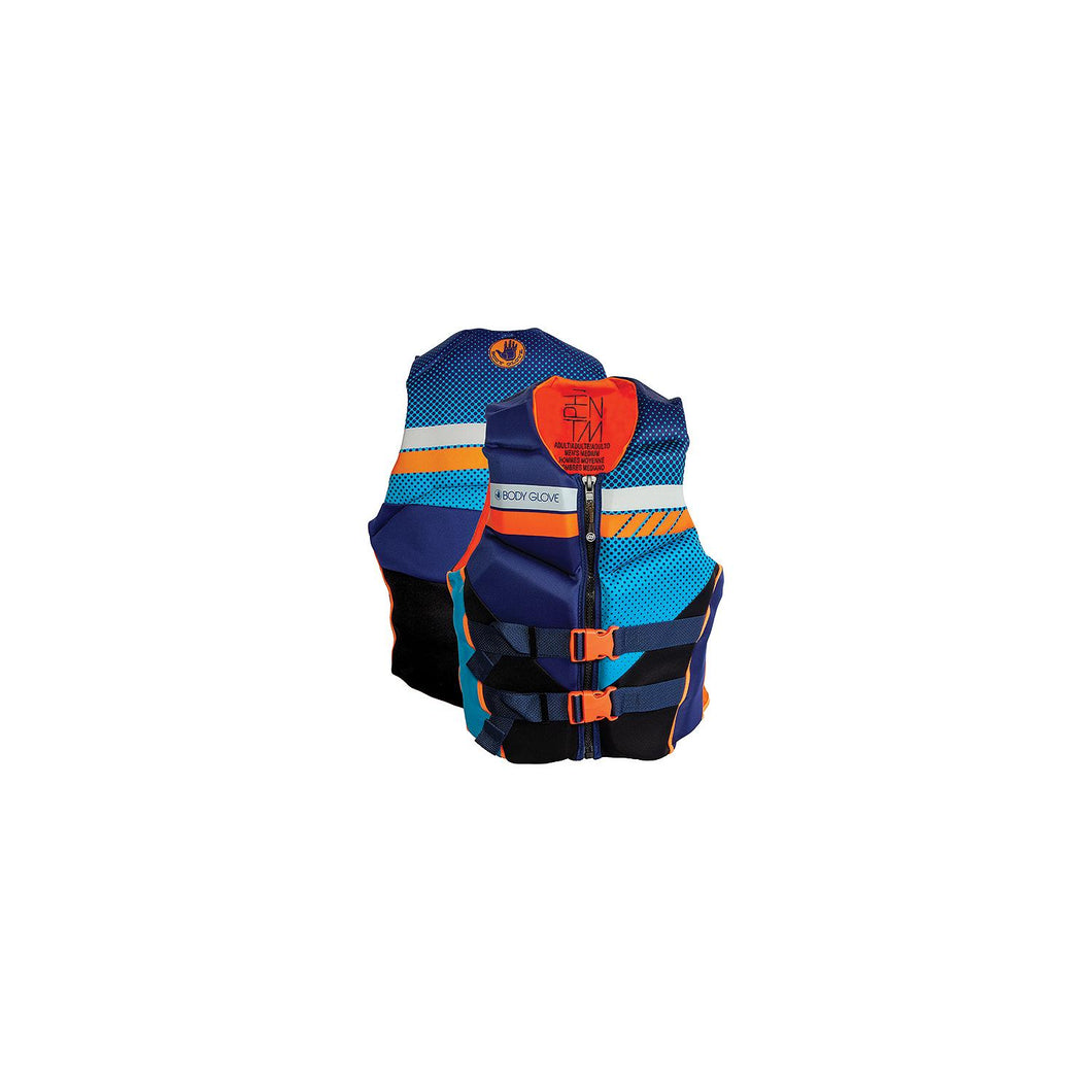 Body Glove 23224BLUORGM Mens Phantom Evoprene Vest, Blue/Orange, Medium -Modern Boat Sales & Service