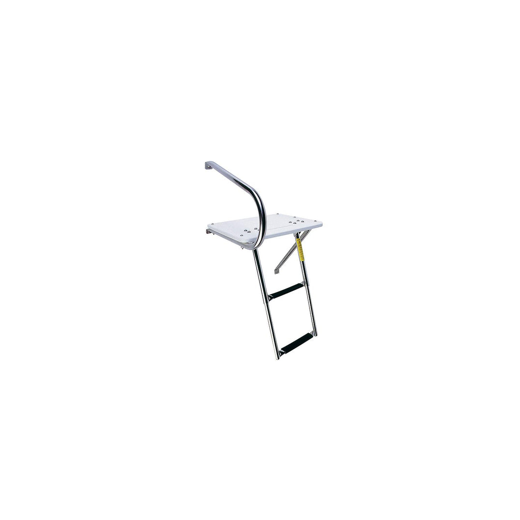 Garelick EEz-In Transom Platform With 2 Step Telescoping Ladder For Boats With Outboard Motors -Modern Boat Sales & Service
