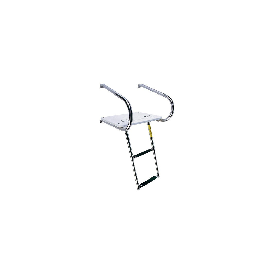Garelick EEz-In Transom Platform With 2 Step Telescoping Ladder For Boats With I/O Motors -Modern Boat Sales & Service