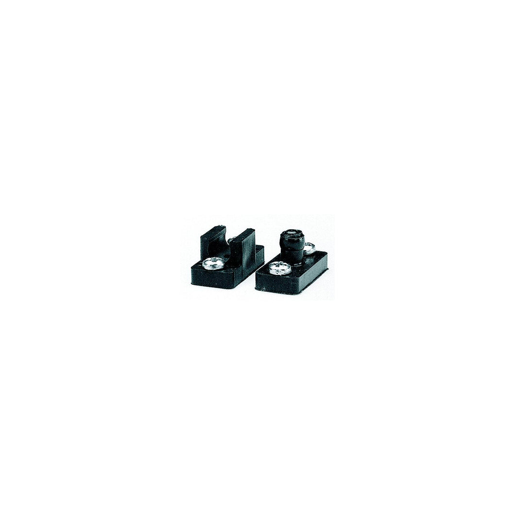 Taylor Black Thermoplastic Door Catches With Ball Stud, Catch and Screws (1 Set) -Modern Boat Sales & Service