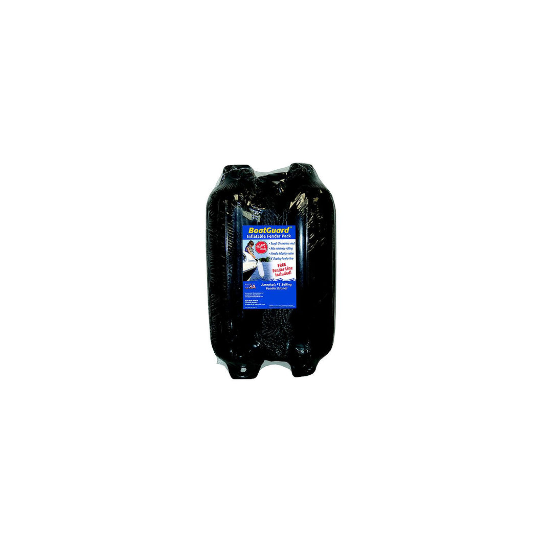 Taylor 2Pk Boatguard Fenders W/Fender Line, Black, 5