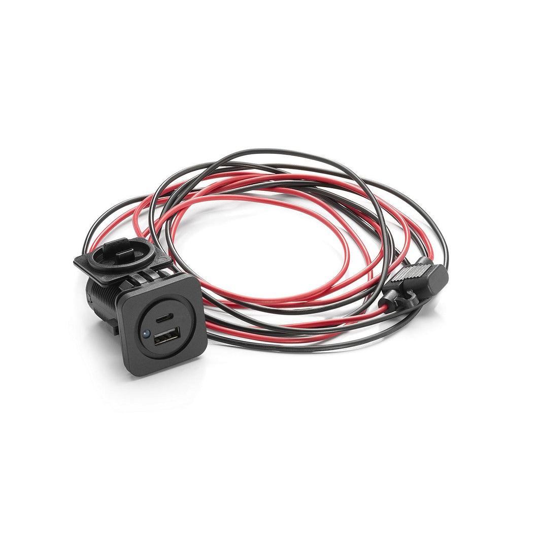 JL Audio 010-13623-00 Charging Jack for Panel-Mounting, 6' (1.8 m) (XMD-USBCA/CHG2X-PNL) -Modern Boat Sales & Service