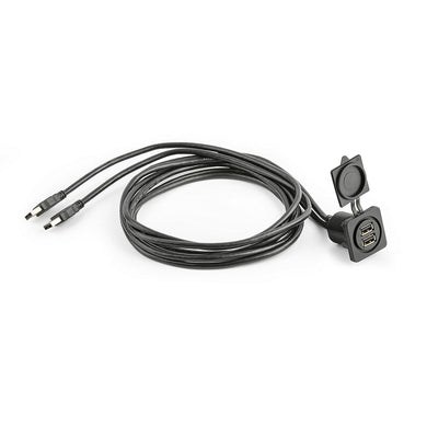 JL Audio 010-13678-00 Panel-Mount Audio Connector Dual USB Port for Panel-mounting (XMD-USB2X-PNL) -Modern Boat Sales & Service