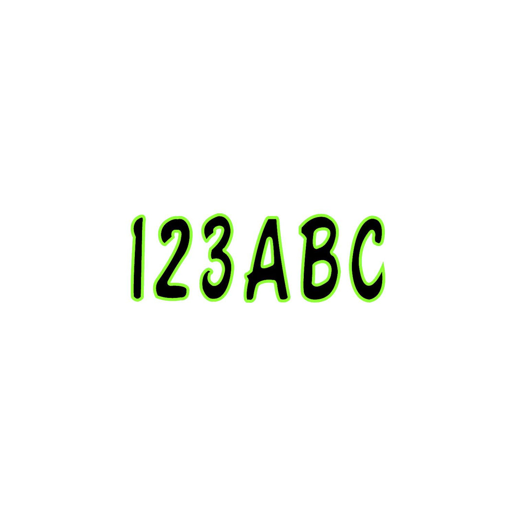 Hardline Series 200 Registration Kit, Cursive Font With Top to Bottom Color Gradations (Includes 4 Sets of 3