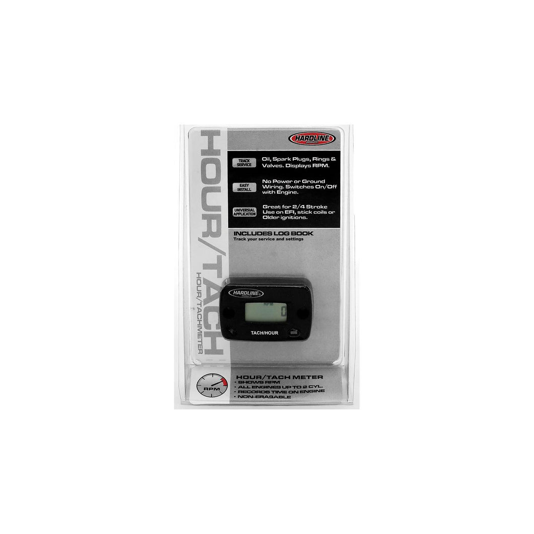 Hardline HR80612 Hour/Tach Meter 2 Cycle or Less Gas Engine, 2-1/8