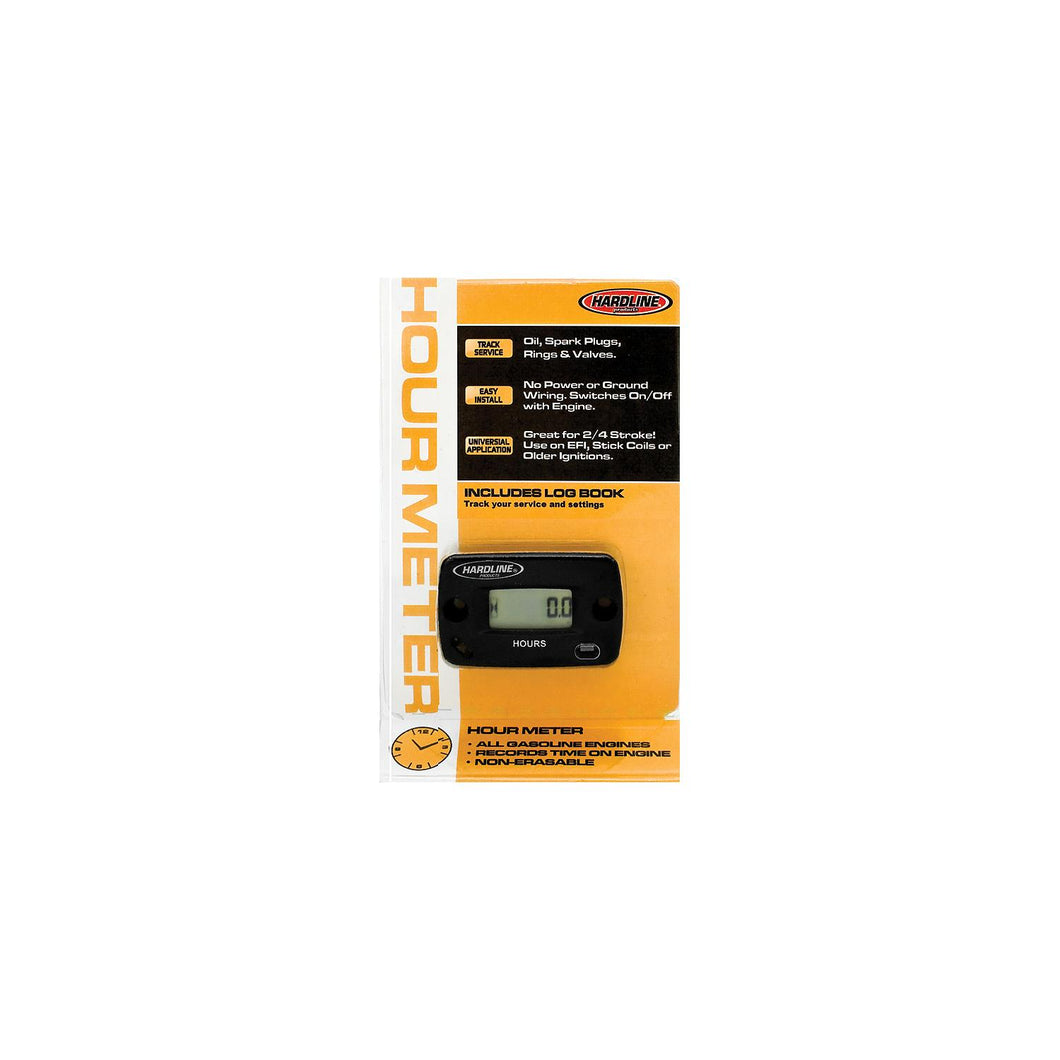 Hardline HR80632 Hourmeter Any Gas Engine, 2-1/8