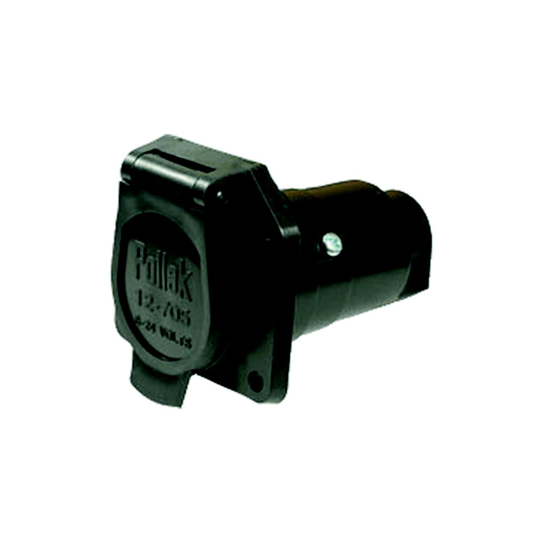 Pollack 7-Way Black Plastic Car End Socket Only -Modern Boat Sales & Service