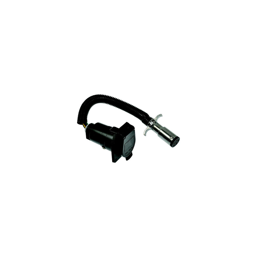 Pollak 6P-104V 6-Pole Round Vehicle End to 7-Blade Trailer End Adapter -Modern Boat Sales & Service