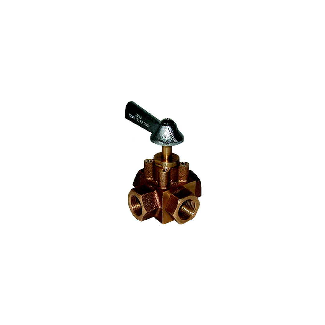 Groco FV475X Bronze 4 port Tank Selector Valve 3/4