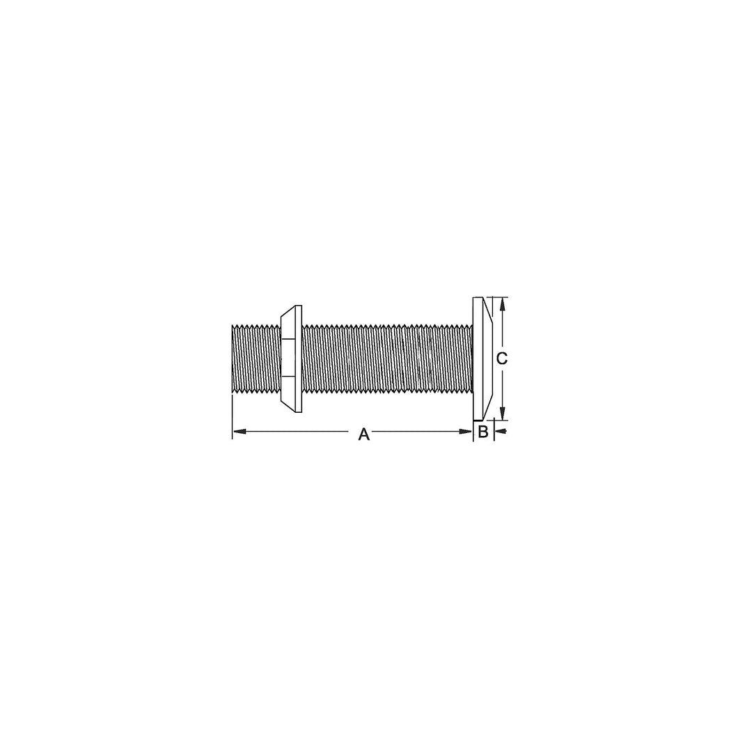 Groco THXL Bronze Extra-Length Thru-Hull With Nut, NPS Thread Default Title -Modern Boat Sales & Service