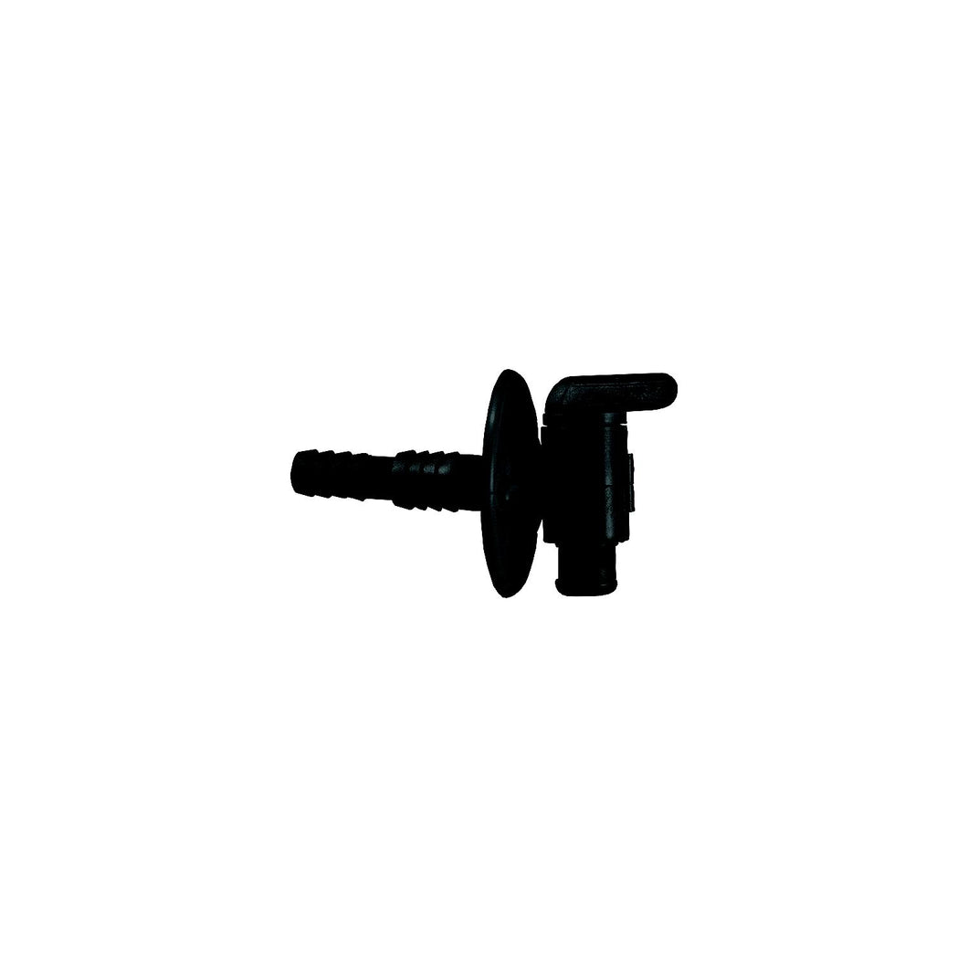 JR Products 0462415 Dual Barbed Drain Cock, Black -Modern Boat Sales & Service