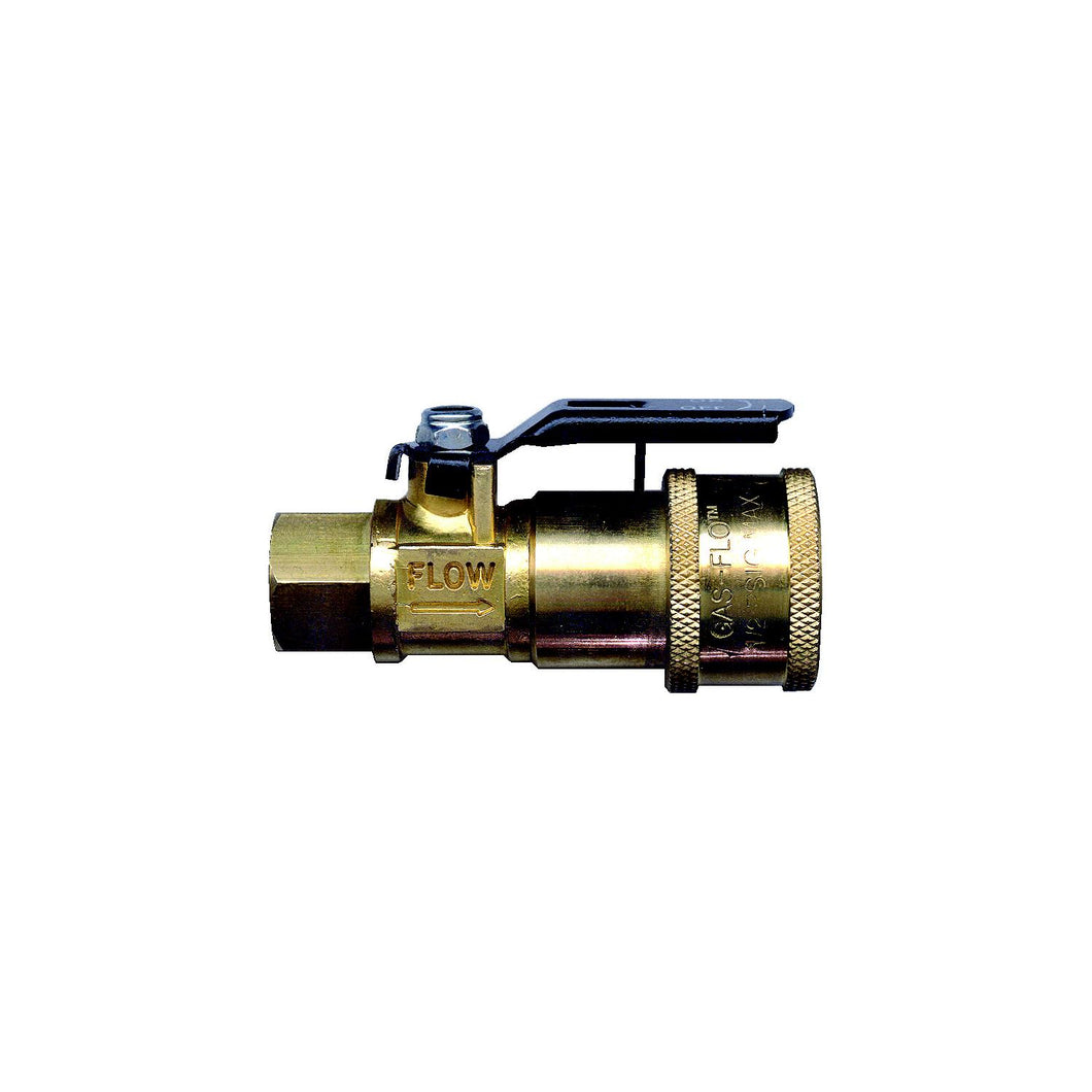 JR Products 07-30435 Natural & LP Gas Coupler with Shut Off for RV Cooking Stoves -Modern Boat Sales & Service