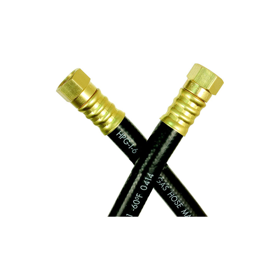 JR Products RV Thermoplastic LP Supply Hose with (2) 3/8
