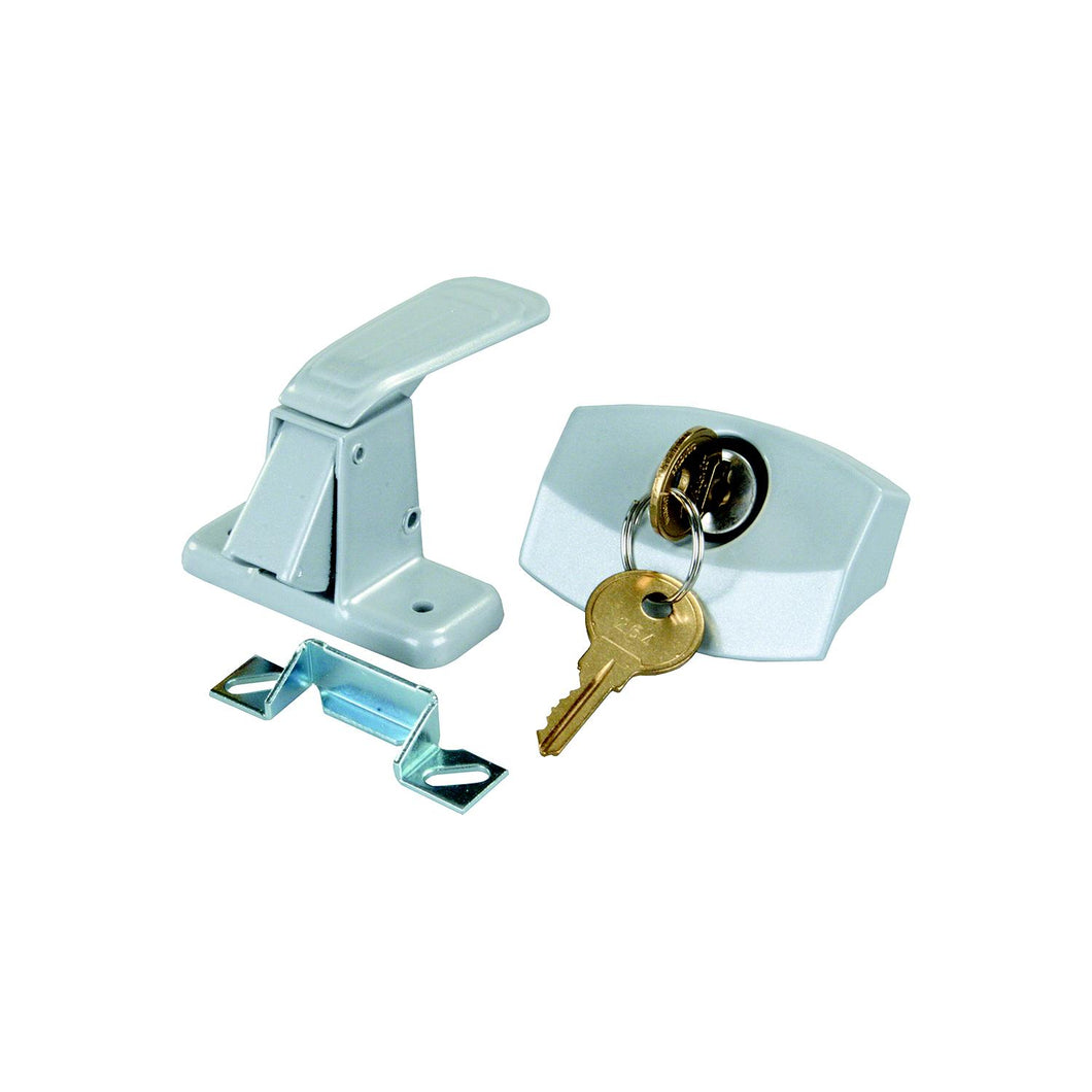 JR Products 10805 Silver Universal Door Latch for RV Camper -Modern Boat Sales & Service