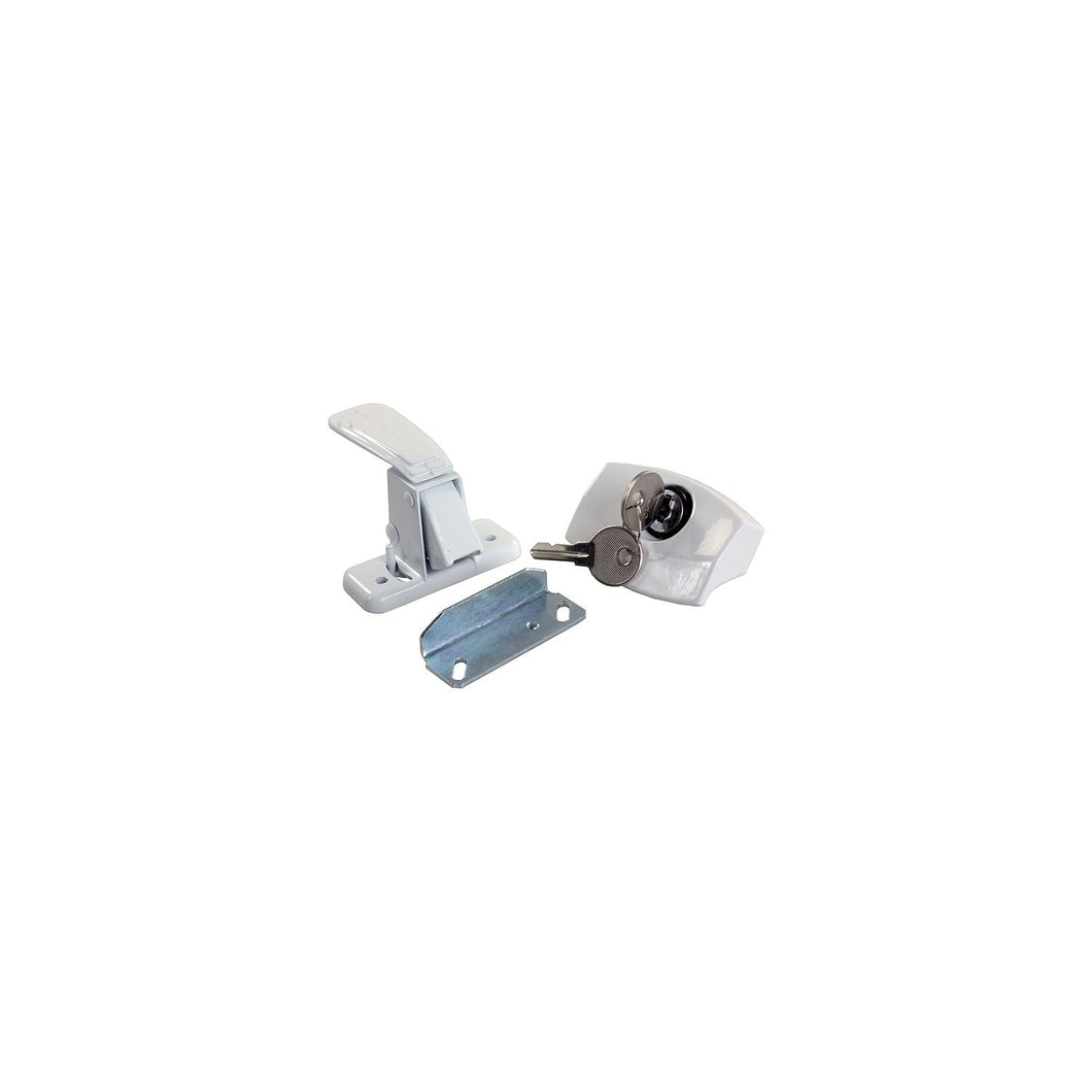 JR Products Black Locking L-Handle, White -Modern Boat Sales & Service