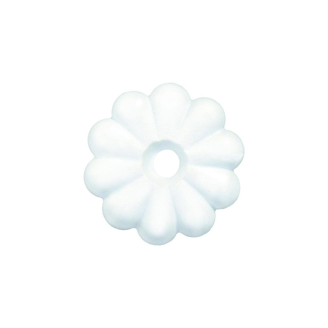JR Products Plastic Rosettes, White, 14/pk -Modern Boat Sales & Service