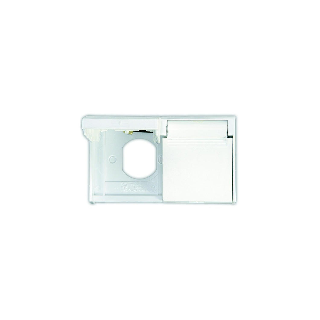 JR Products 47505 White Duplex Weatherproof RV Outlet Cover -Modern Boat Sales & Service