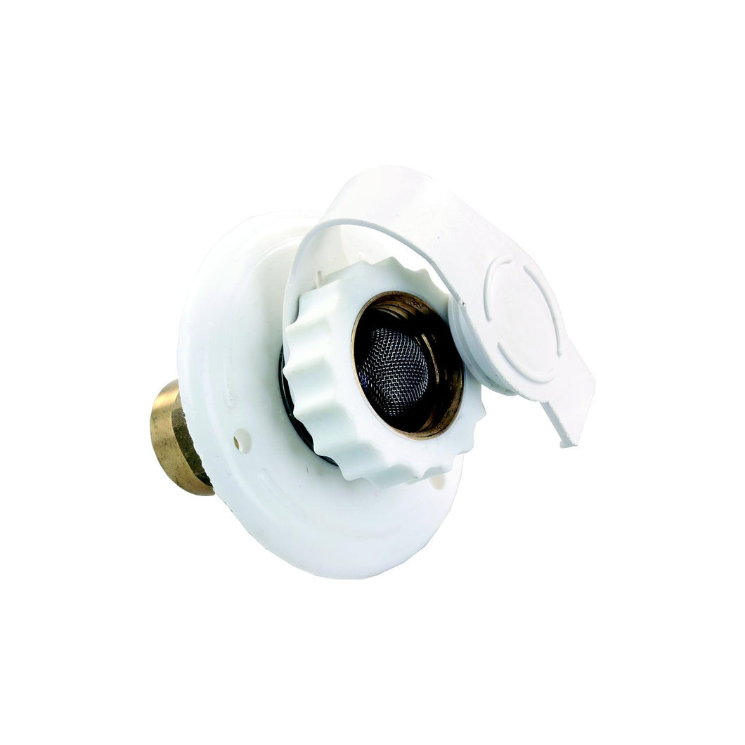 JR Products 62135 White Plastic RV City Water Flange -Modern Boat Sales & Service