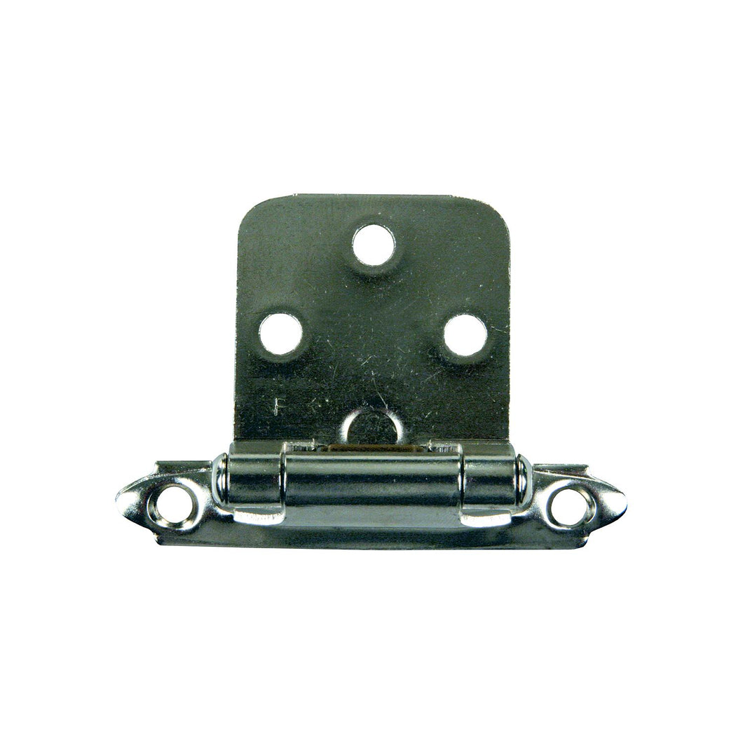 JR Products Self-Closing Flush Mount Hinge, Satin Nickel -Modern Boat Sales & Service