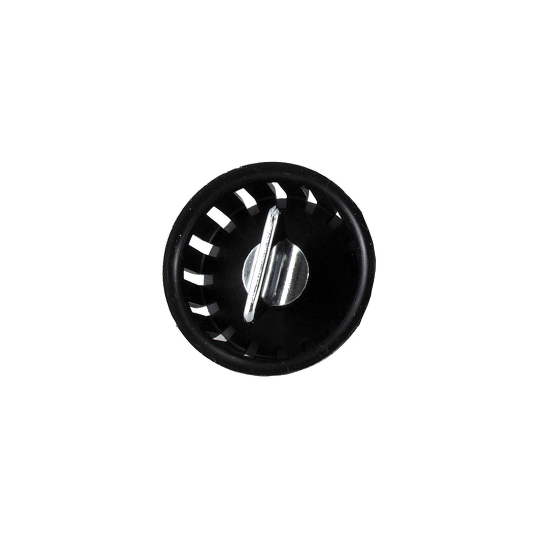 JR Products 9491300062 Threaded Plastic Strainer Basket, Black/Chrome -Modern Boat Sales & Service