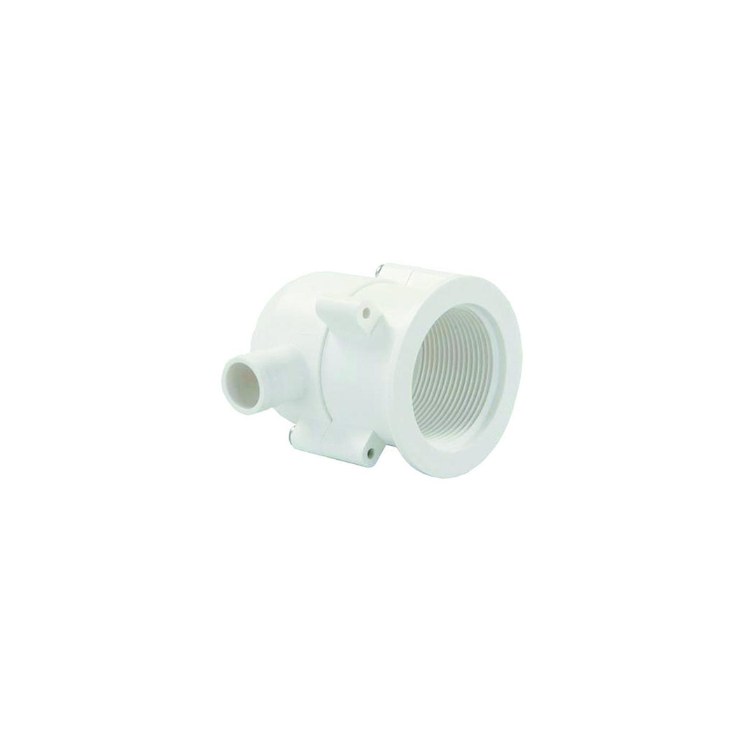 JR Products 95195 White Exterior Evacuation Drain Trap for RV Sink or Shower -Modern Boat Sales & Service