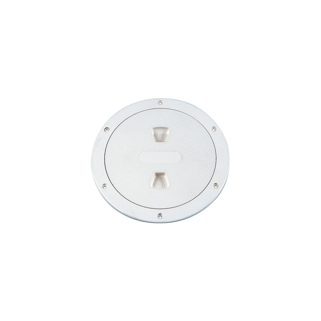 Beckson Screw Out Deck Plate With Standard Trim Ring, Diamond Center Default Title -Modern Boat Sales & Service