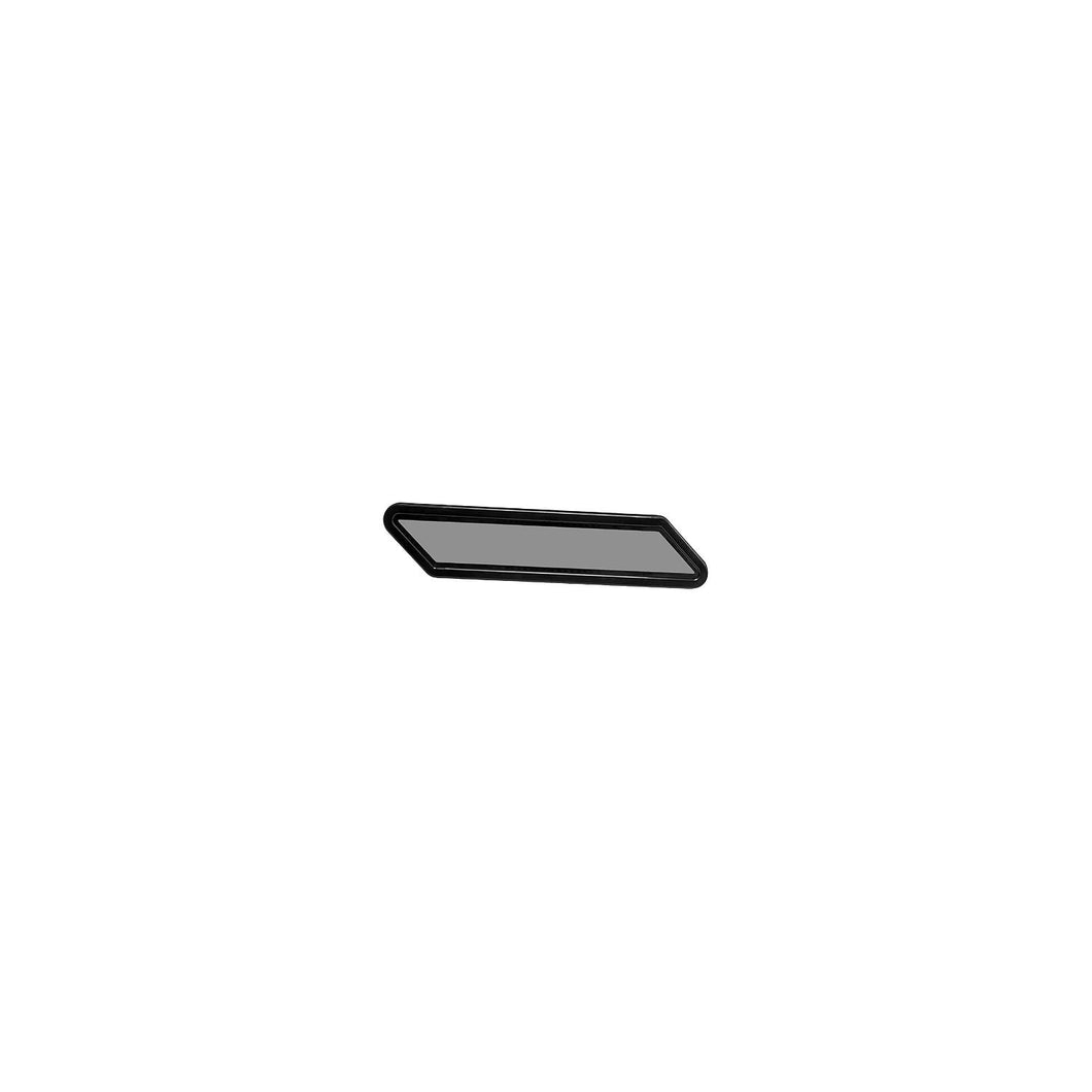 Beckson PF128 Newport Parallelogram Fixed Port, Black Body, Smoked Lens (2 Per Box) -Modern Boat Sales & Service