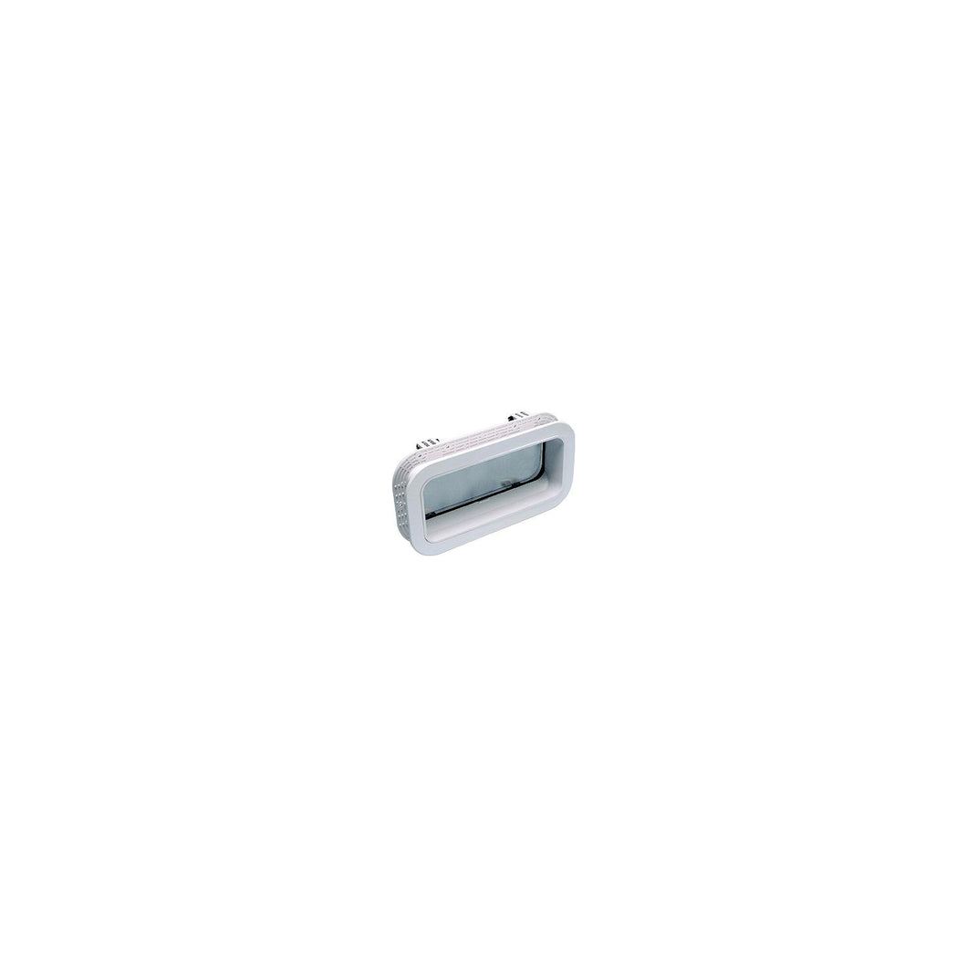 Beckson PO714-WC-10 Self-Drainâ„¢ Opening Port, White w/Clear Lens -Modern Boat Sales & Service