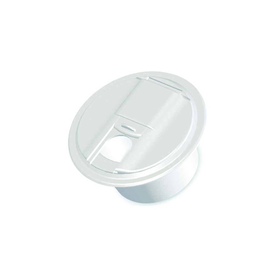 Cable Hatch, Round, Universal Style, Polar White -- 5