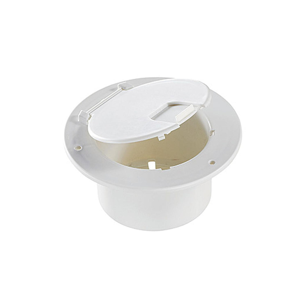 Deluxe Cable Hatch, Round, Polar White -- 5.2
