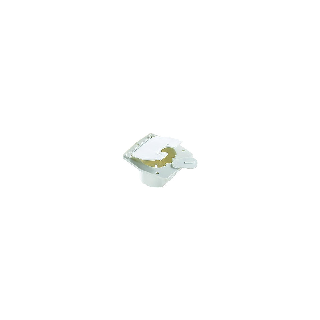 Basic Cable Hatch, Flat Sided, Polar White -- 4.2
