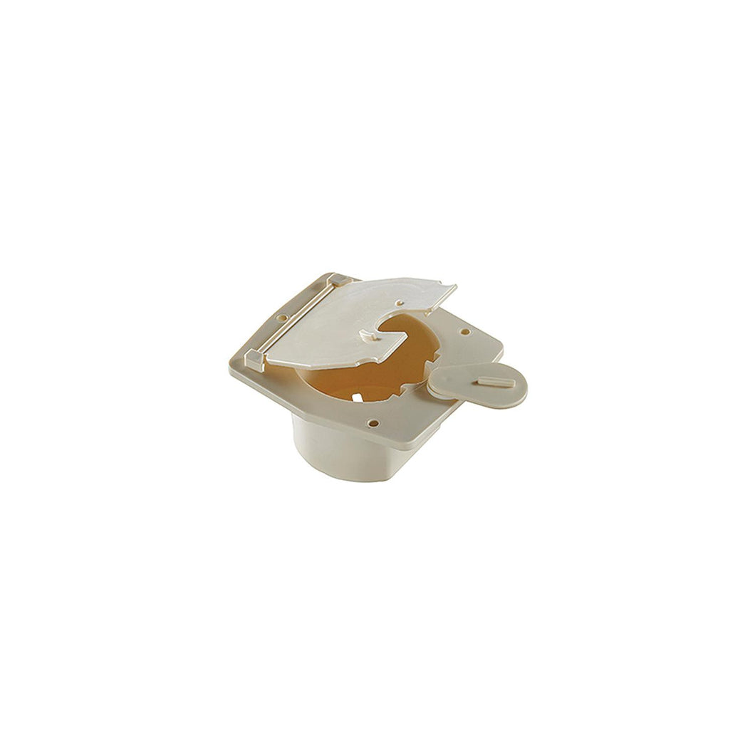 Basic Cable Hatch, Flat Sided, Col White -- 4.2