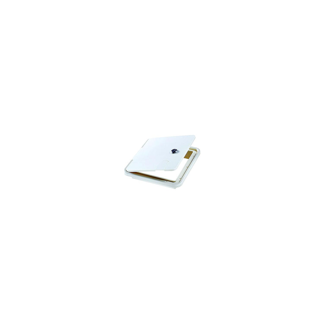 Large Locking Cable Hatch, Rectangular, Polar White -- 8.5
