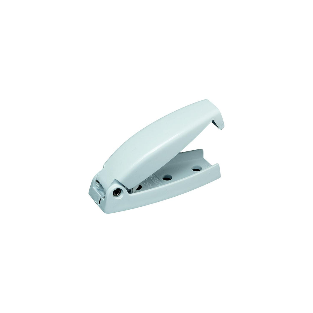 Baggage Door Catch - White - rounded -Modern Boat Sales & Service