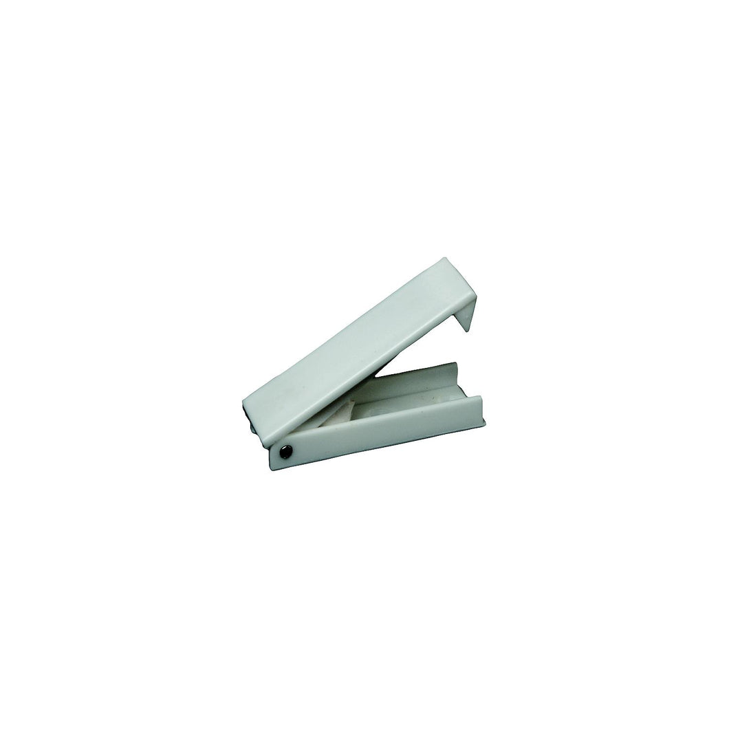 Baggage Door Catch - White - squared -Modern Boat Sales & Service
