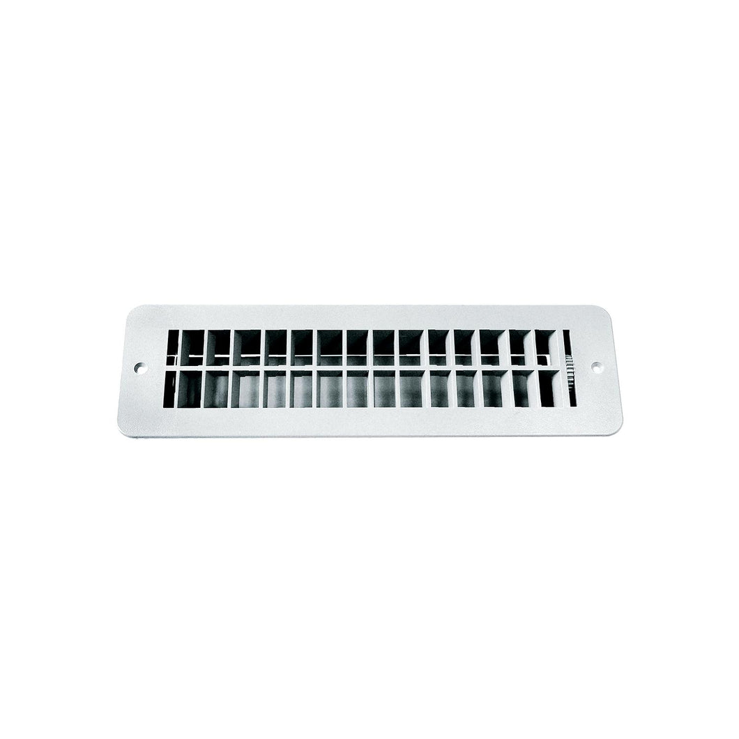 Floor Register with damper - White - OD 12