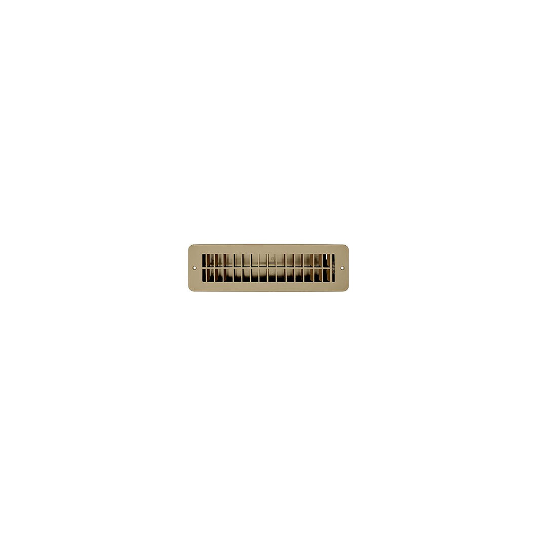 Vent Register, Tan, Plastic, Damp 2.25