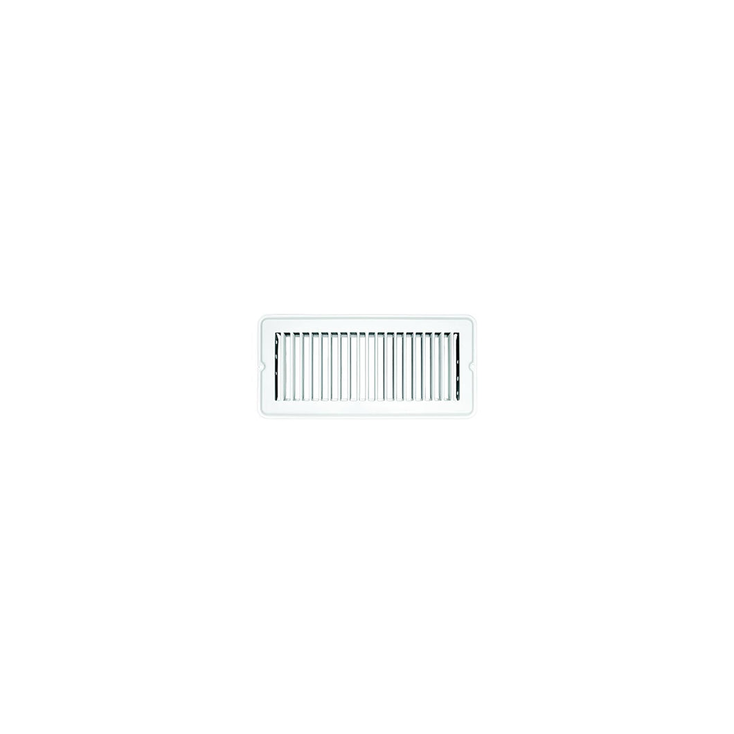 Vent Register, White, Metal, Undamp 4
