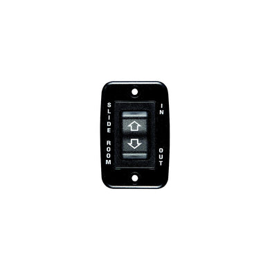 Black Contoured Switch - 20 Amp Continuous, 40 Amp Peak. Cut-Out 1.85