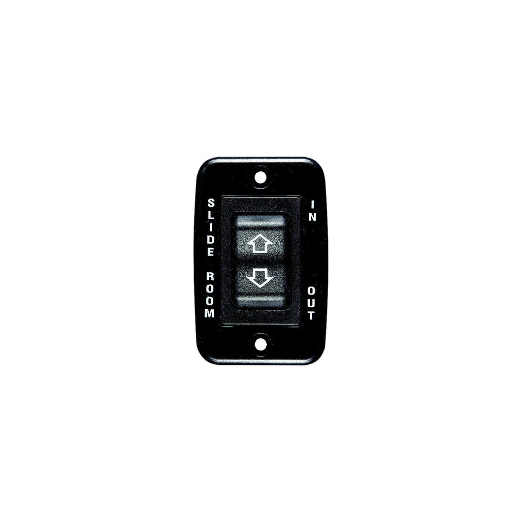 Black Contoured Switch - 20 Amp Continuous, 40 Amp Peak. Cut-Out 1.85