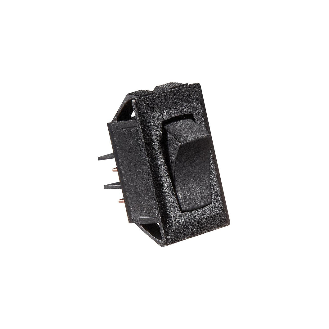 Black Rocker Switch, 10 A, On/Off - SPST - Cut-Out .550