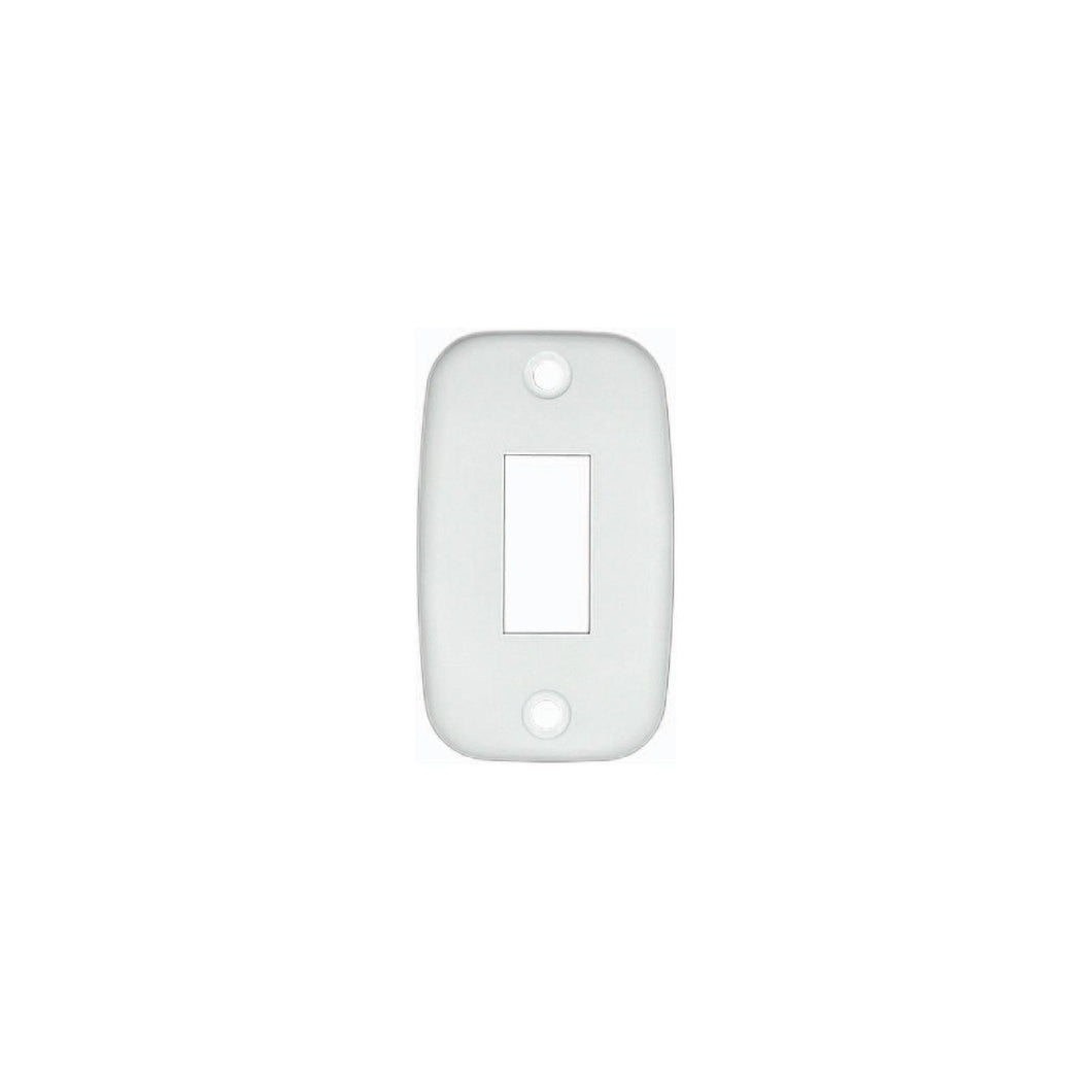 White Single Mounting Plate - Cut-Out .550